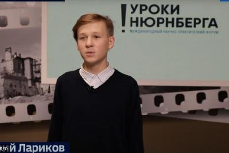 Ученик лицея 273 в эфире федерального телеканала рассказал о впечатлениях от съемок в фильме о Великой Отечественной войне