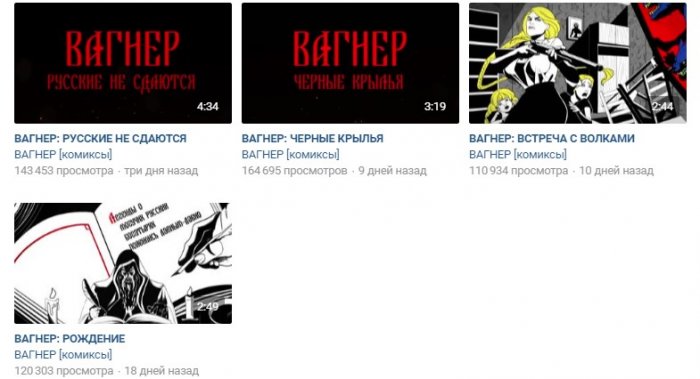 Комикс «Вагнер» заинтересовал россиян: более 500 тысяч просмотров