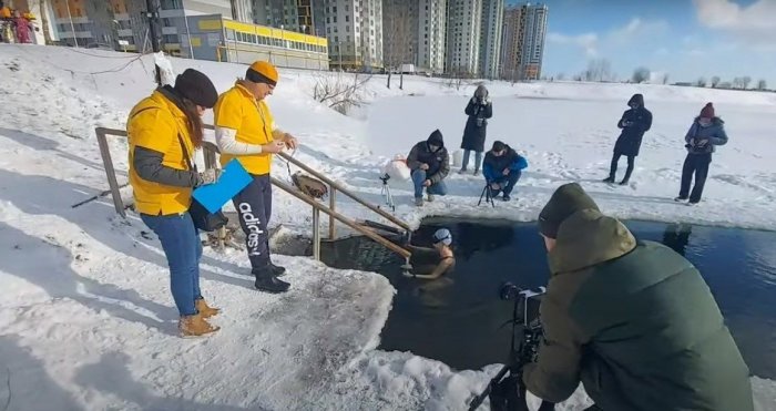 Петербурженка установила мировой рекорд по задержке дыхания в ледяной воде